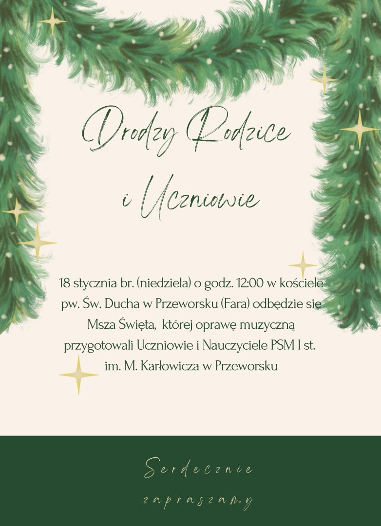 2026-01-18 oprawa Mszy Świętej w Farze