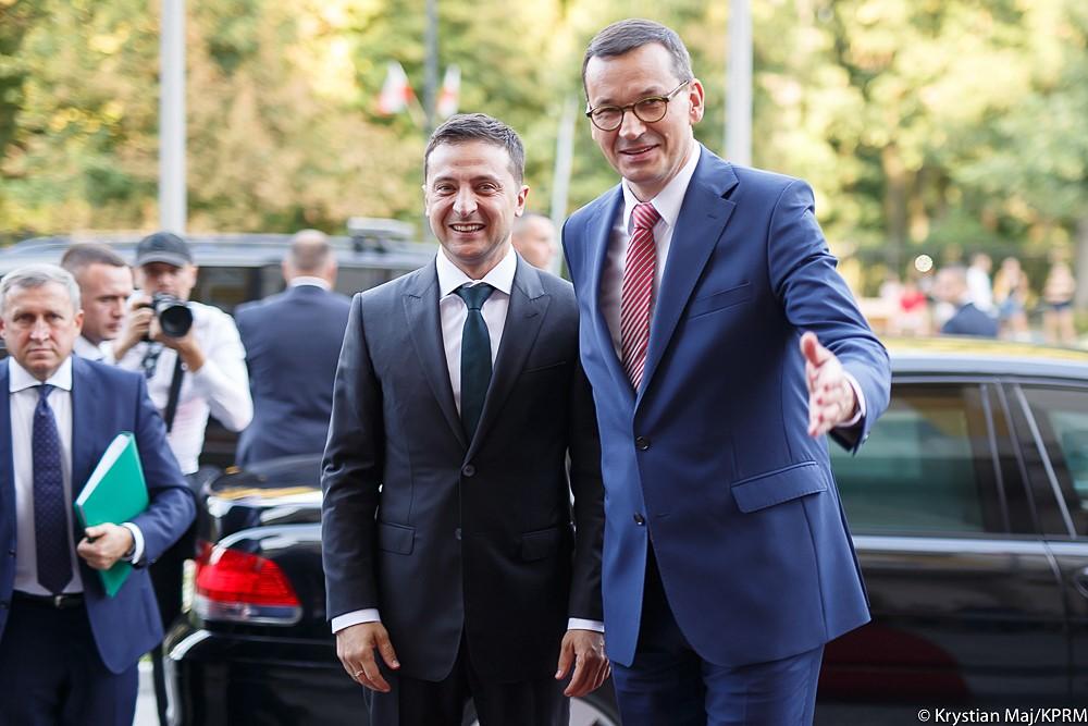 Premier oraz prezydent Ukrainy wchodzą do KPRM.