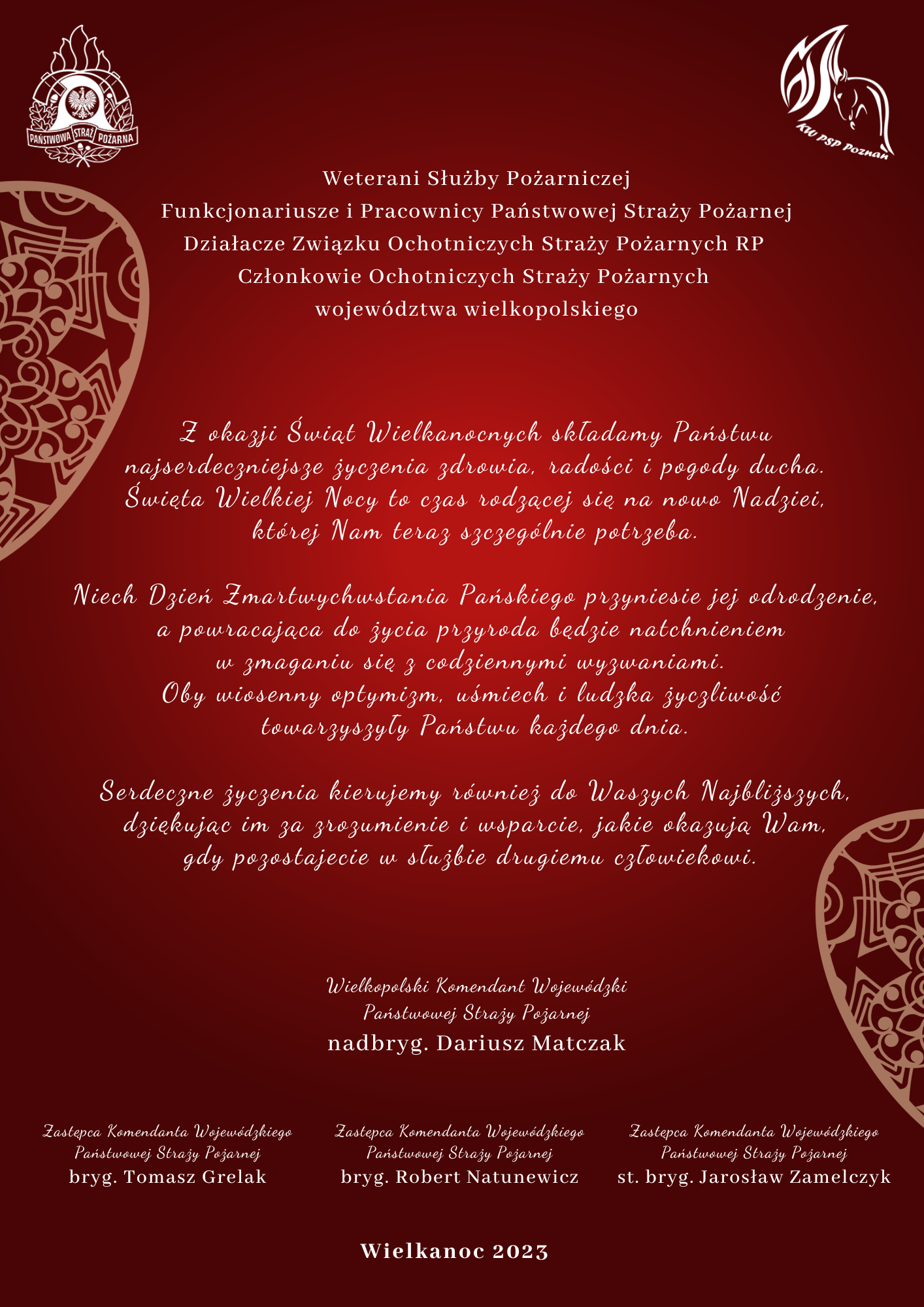 Życzenia z okazji świąt Wielkanocnych