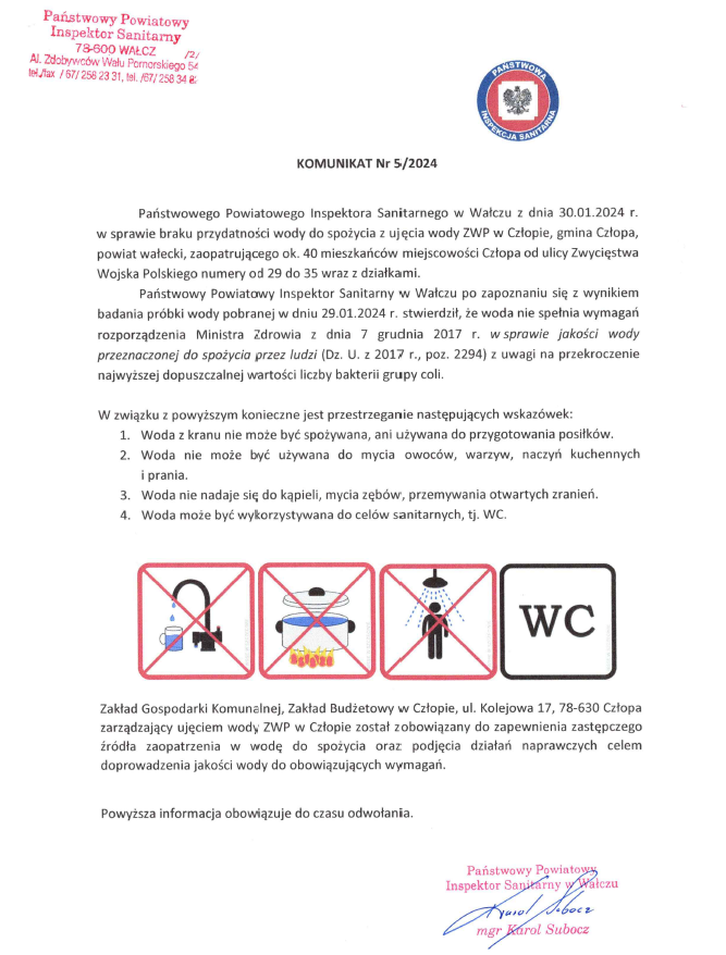 komunikat nr 5 2024