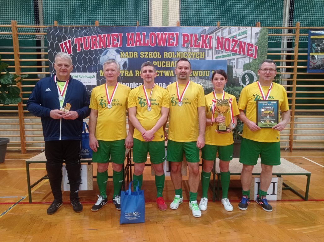 Sukces podczas IV Turnieju Halowej Piłki Nożnej Kadr Szkół Rolniczych