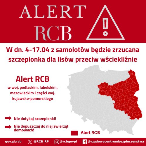 Alert RCB - sczepienie lisów