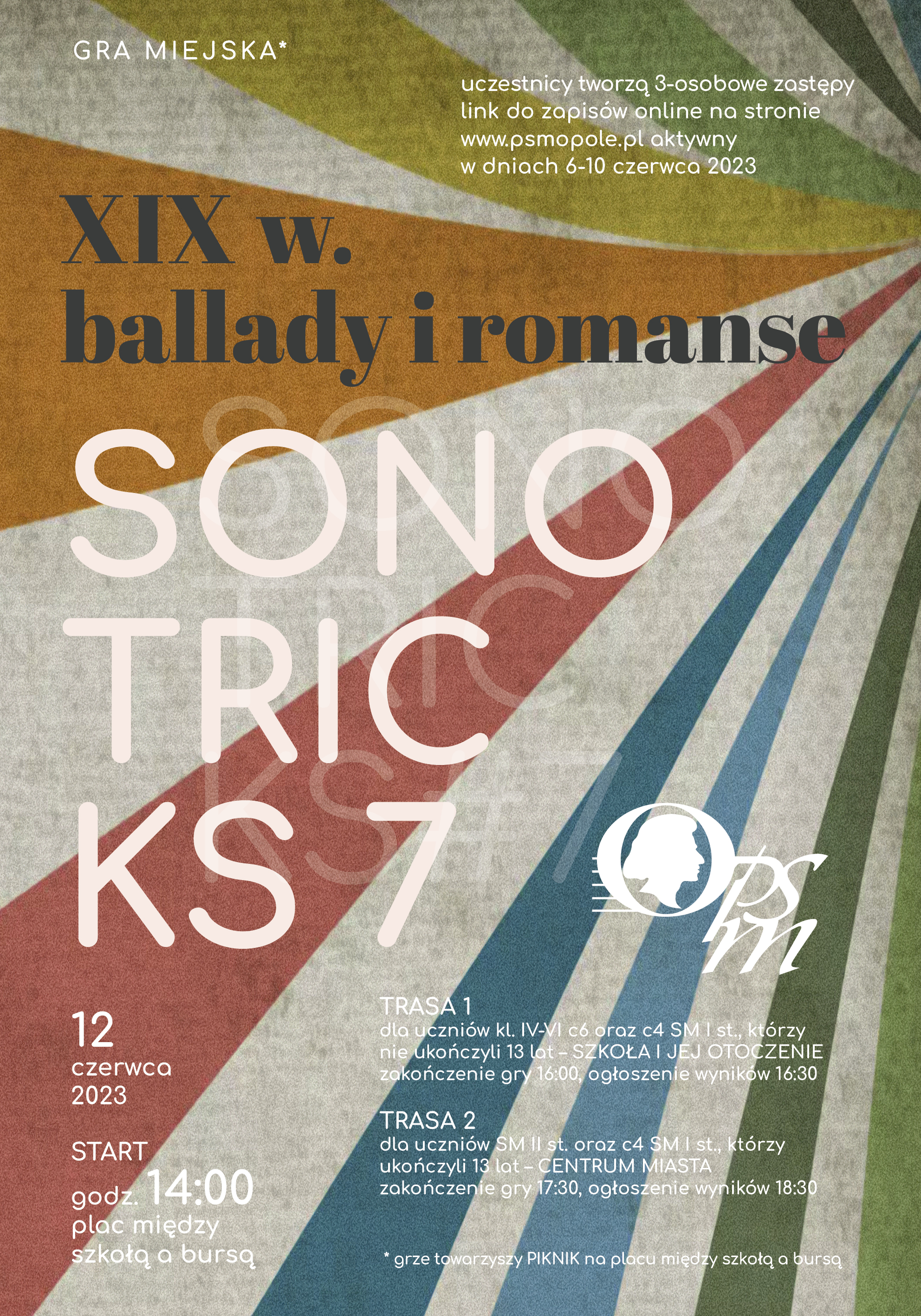 Plakat gry miejskiej Sonotricks 7