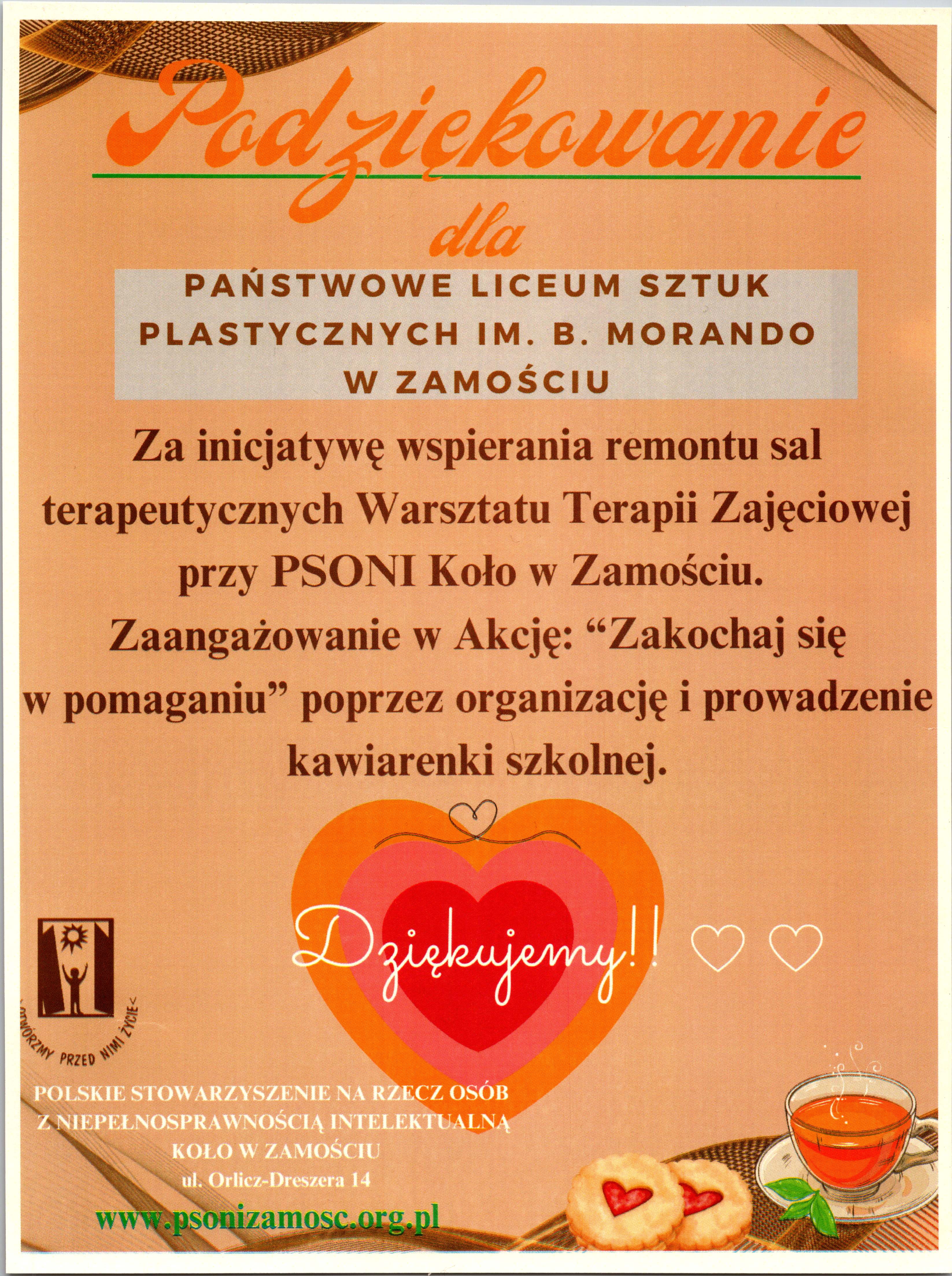 „Zakochaj się w pomaganiu” - Kawiarenka Walentynkowa