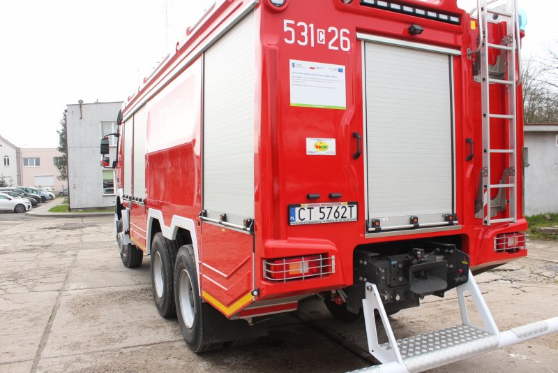 Ciężki samochód ratowniczo-gaśniczy ze zbiornikiem wody o pojemności min. 7000 dm³ w KP PSP w Świeciu