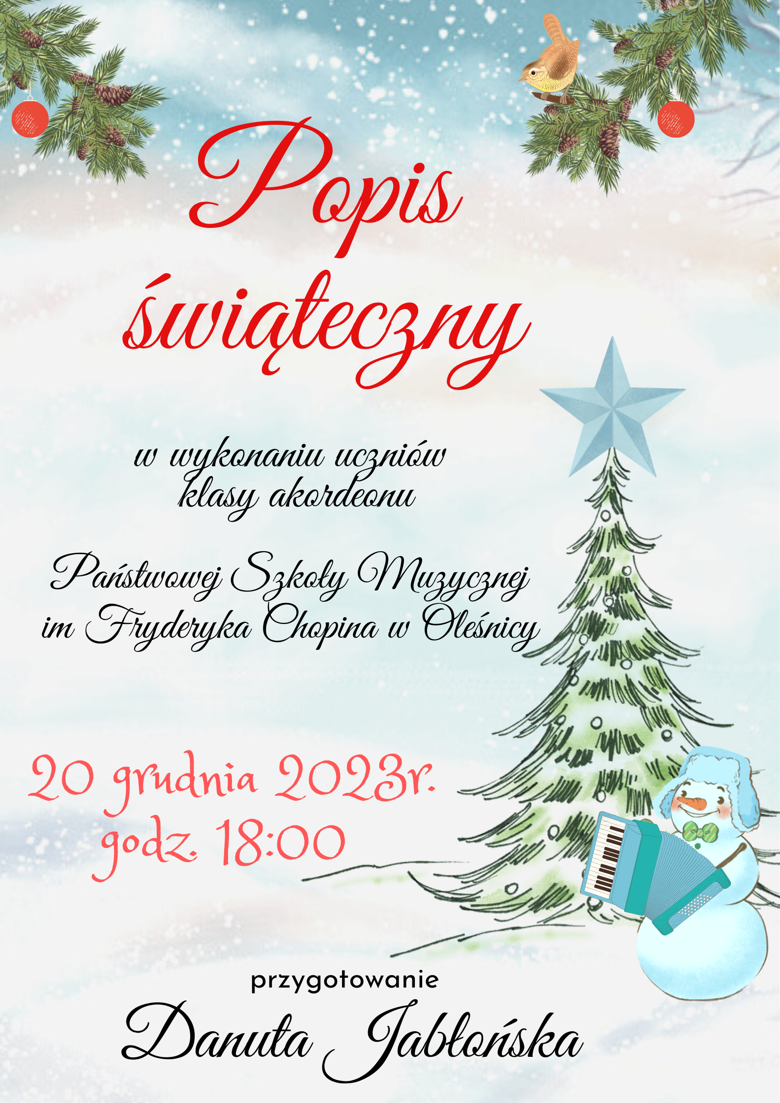 popis uczniów klasy akordeonu