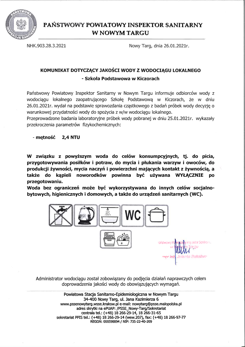 Komunikat woda 26.01.2021 r.
