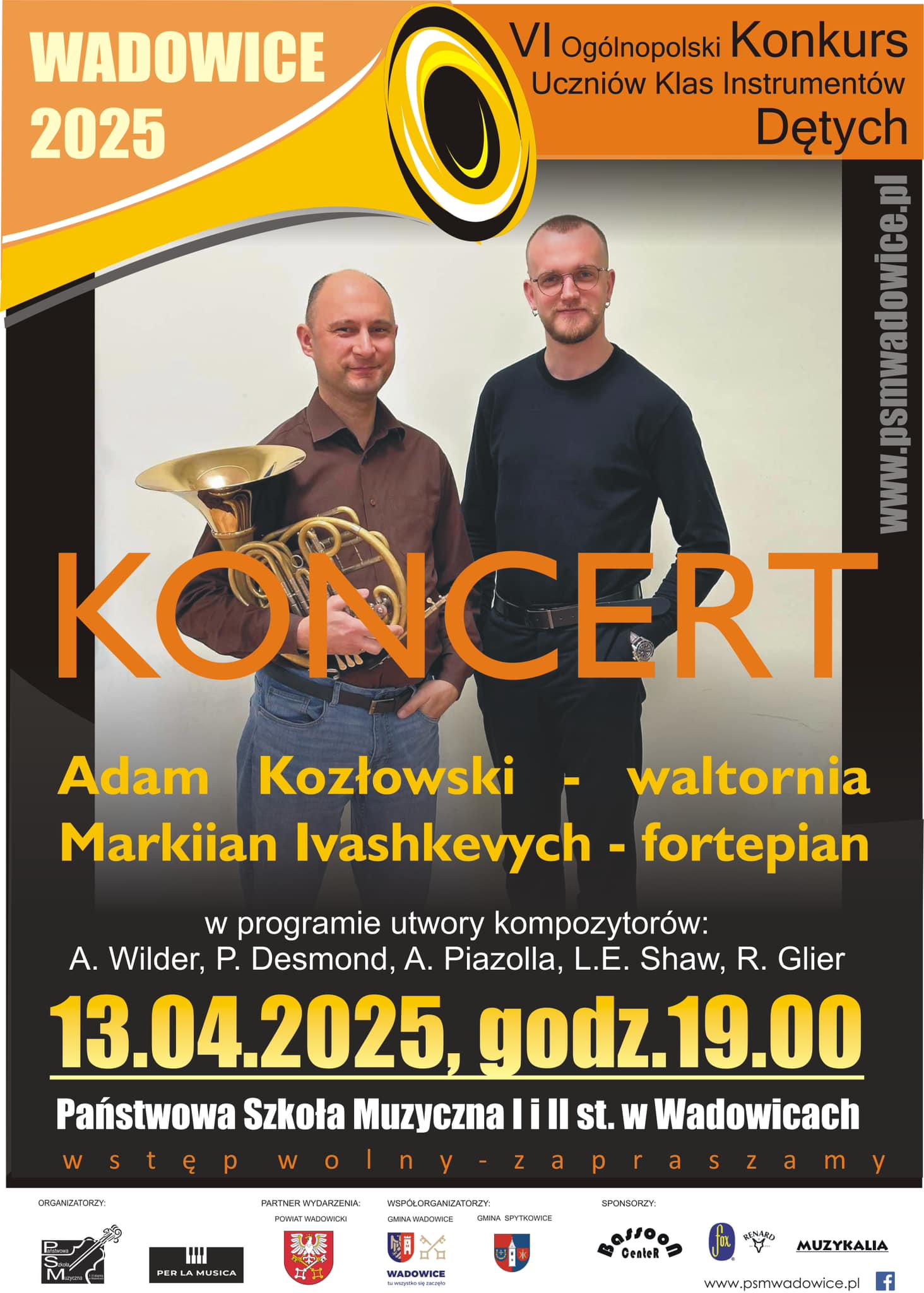 Koncert w ramach VI OKUKID A Kozłowski i M. Ivashkevych 13.04.2025