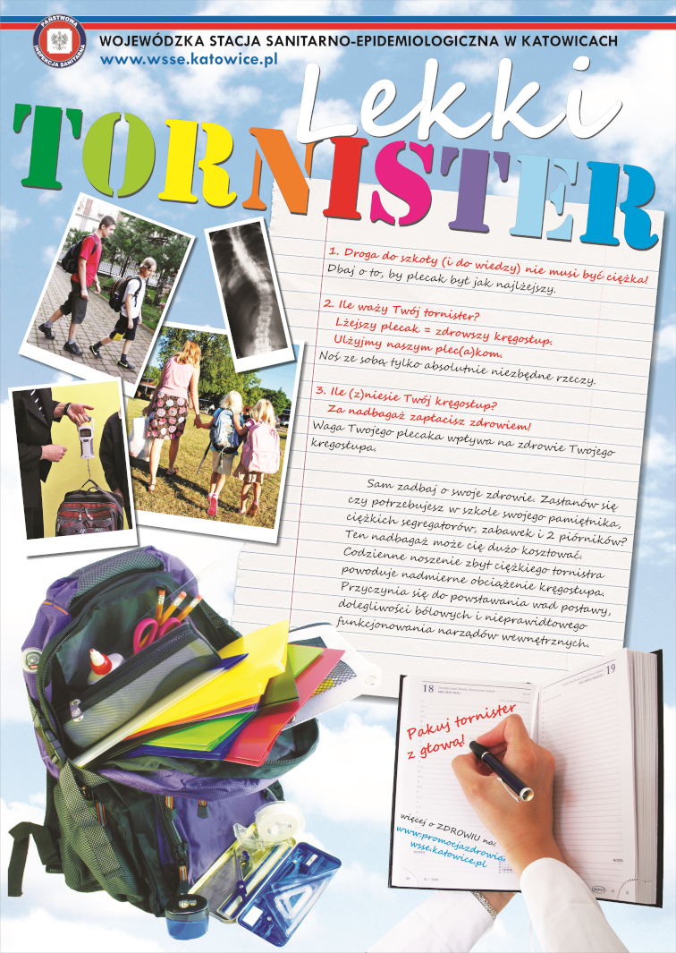 plakat lekki tornister