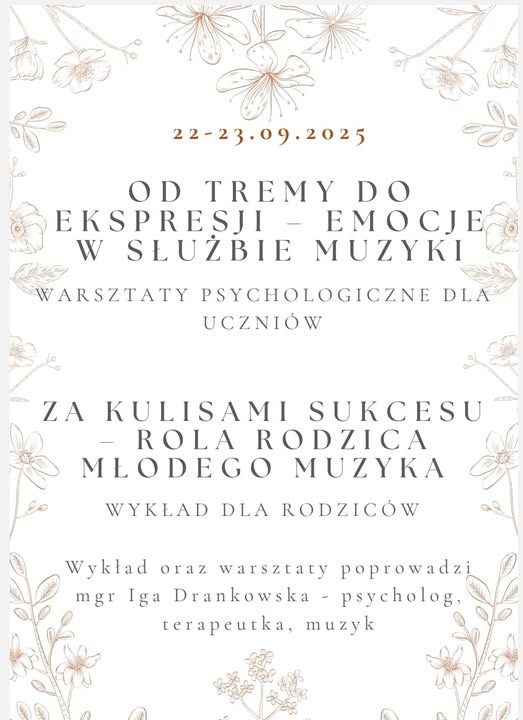 Warsztaty psychologiczne dla uczniów i rodziców