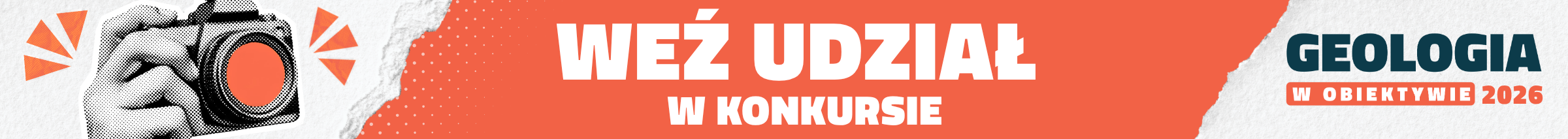 baner Weź udział w konkursie Geologia w obiektywie 2026.