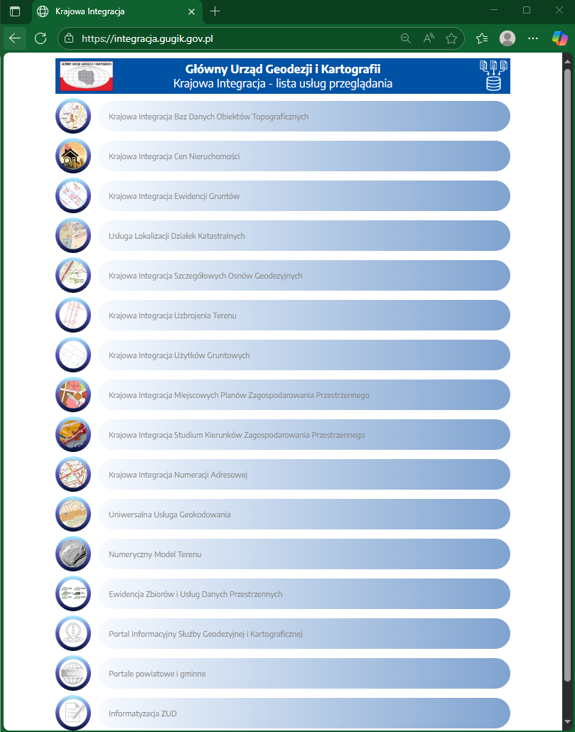 Usługi krajowej integracji