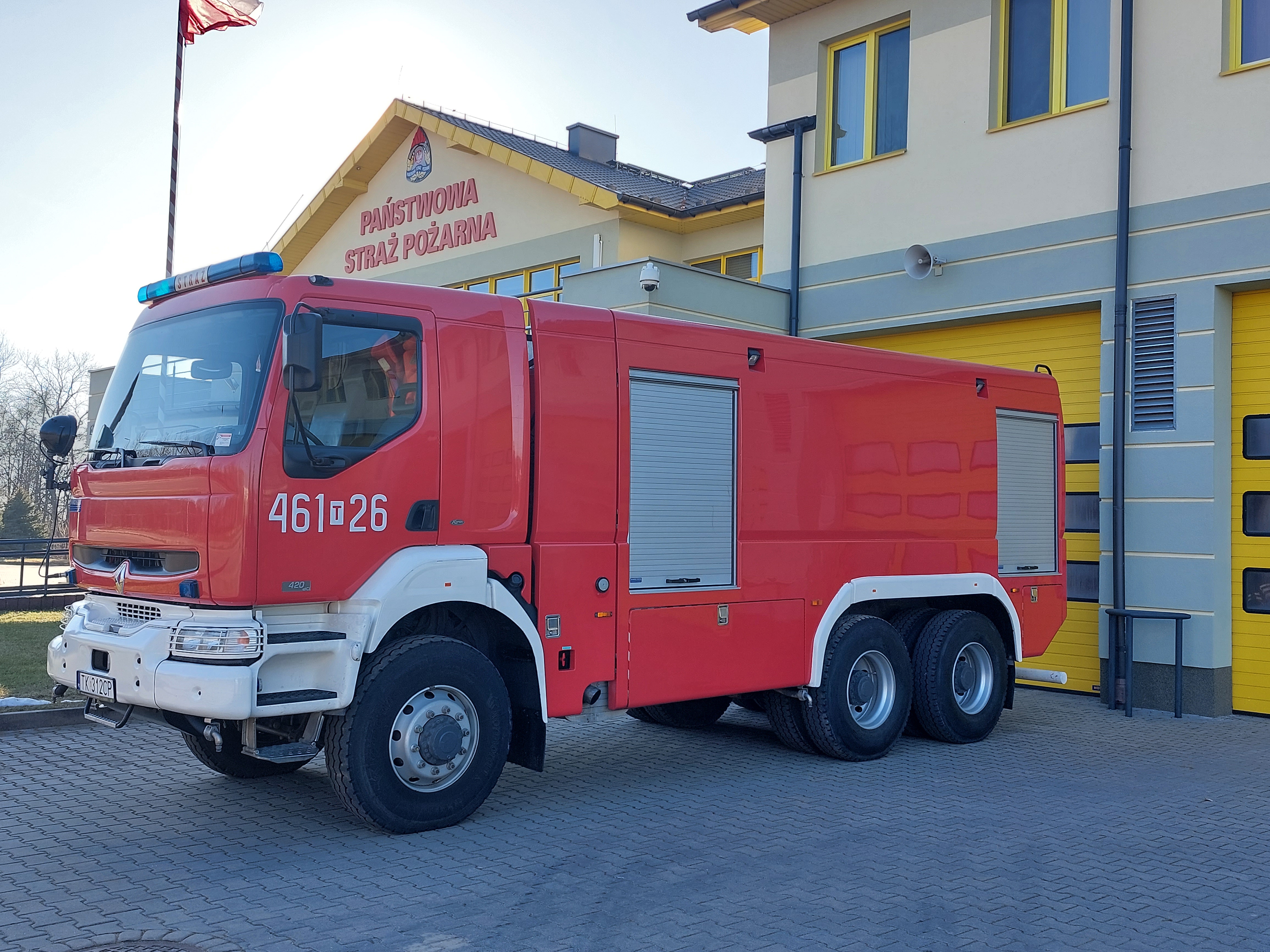 Ciężki samochód ratowniczo-gaśniczy GCBA - Rt 8/50 Renault 