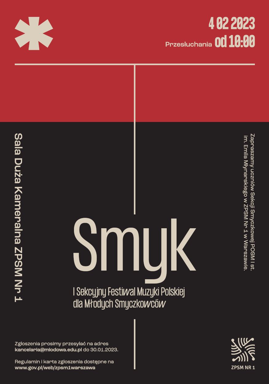 Plakat I Festiwalu SMYK