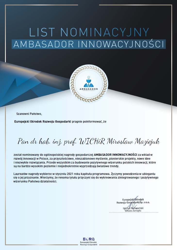 Widok listu nominacyjnego