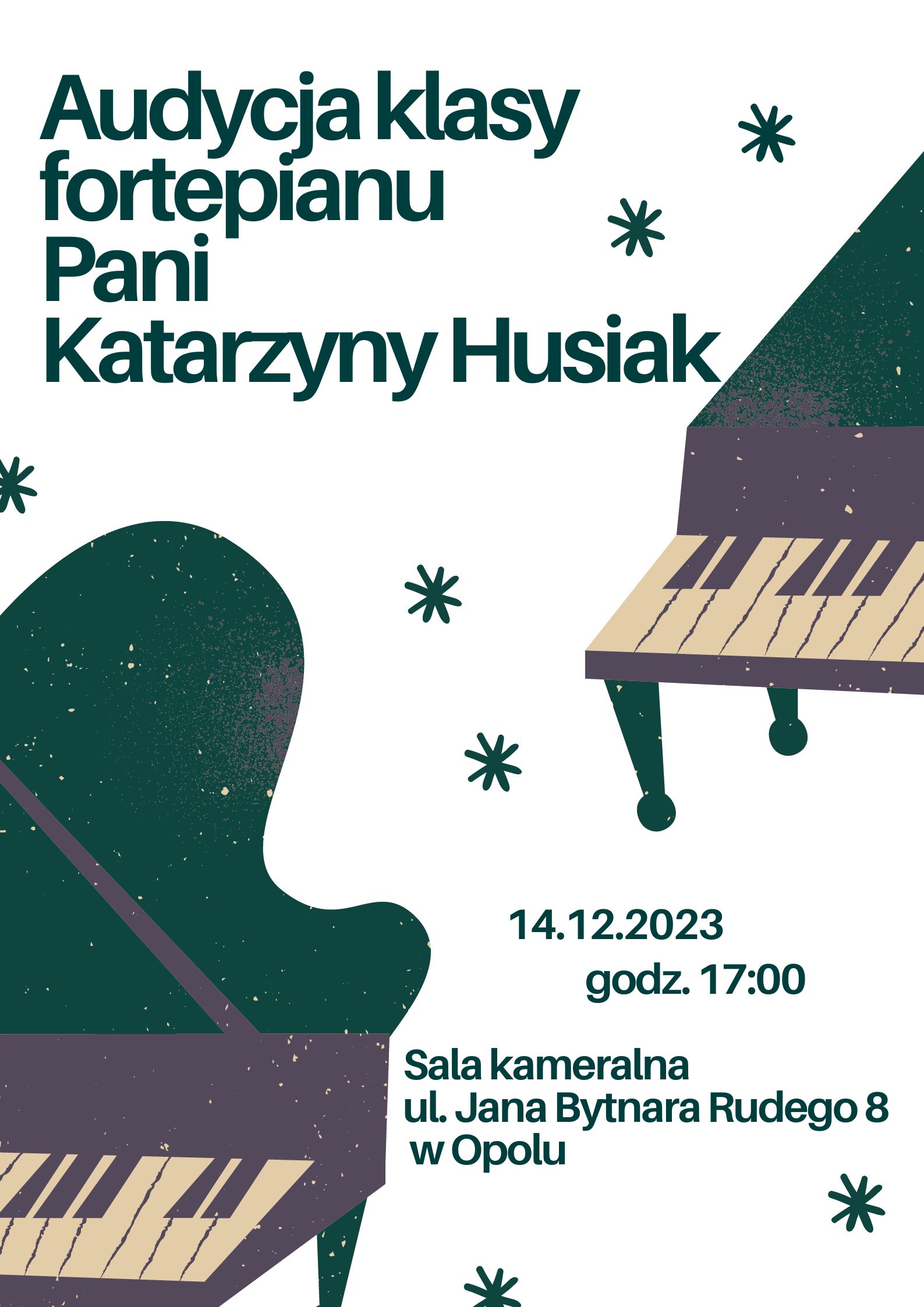 Audycja klasy fortepianu 