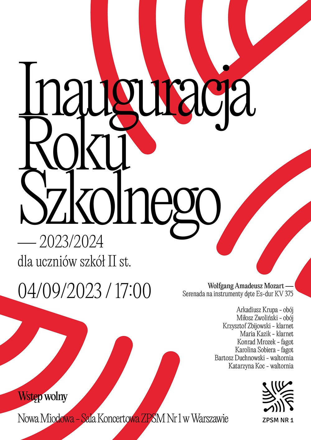 Plakat rozpoczęcie roku