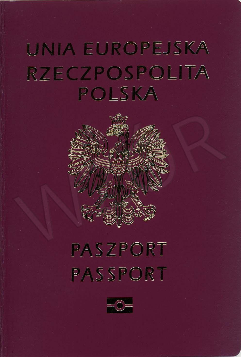 paszport - okładka