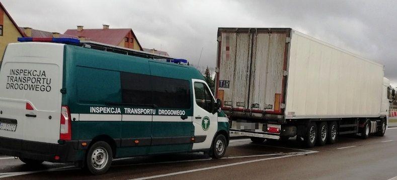 Ciężarówkę z przerobionym zezwoleniem zatrzymał patrol podlaskiej ITD.