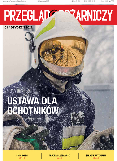 Okładka styczniowego numeru Przeglądu Pożarniczego