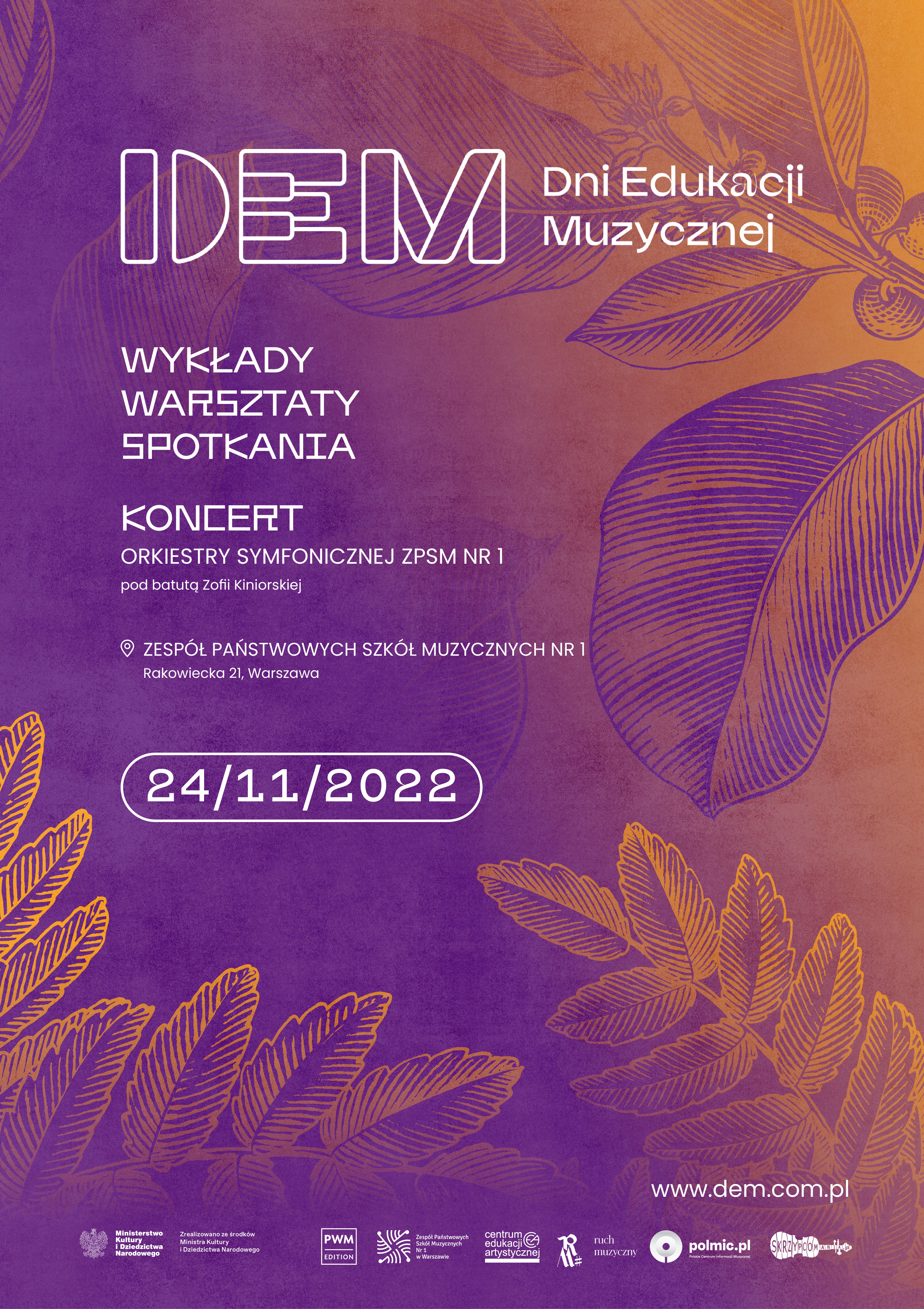 Plakat Dni Edukacji Muzycznej PWM 2022