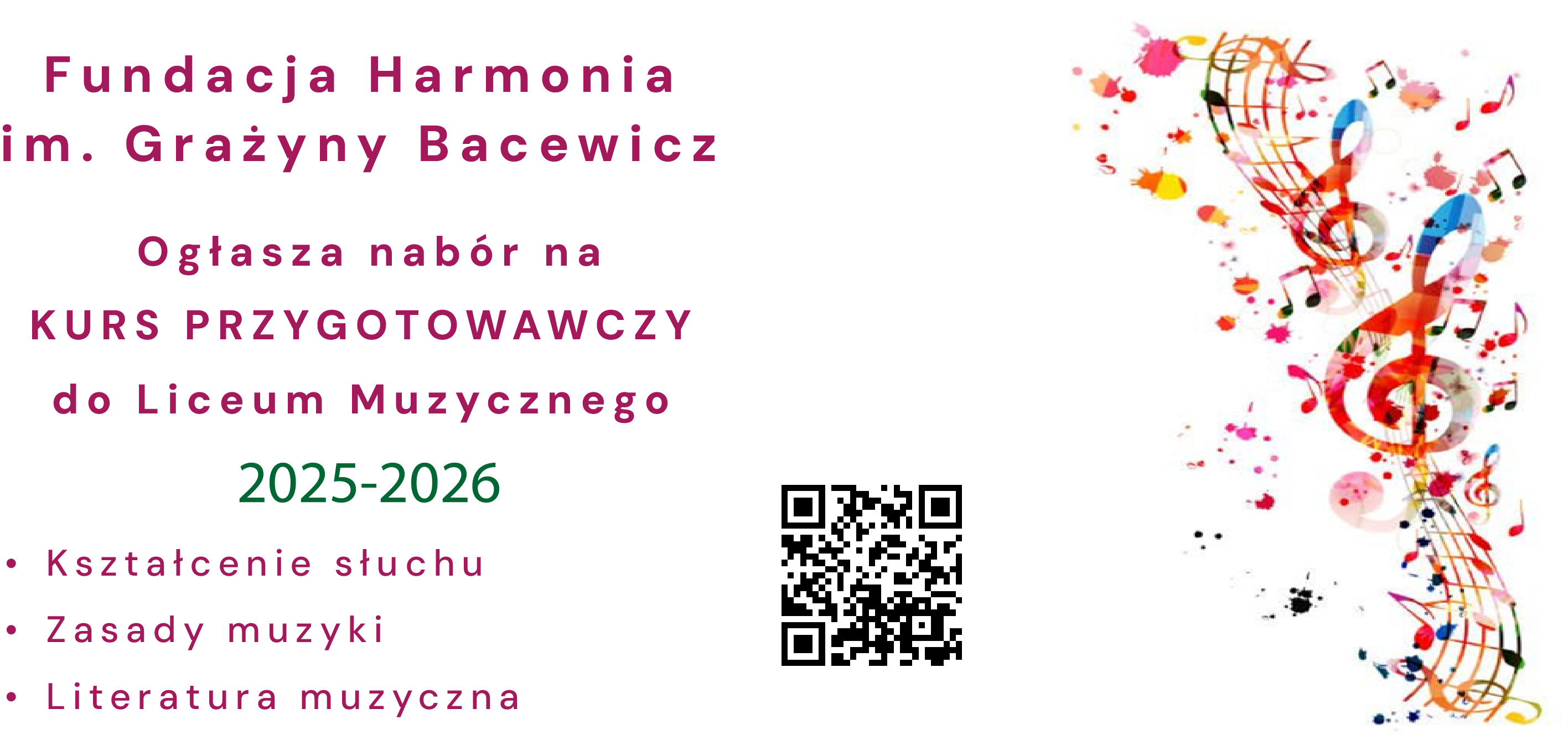 Kurs Przygotowawczy do Liceum Muzycznego 2025/26