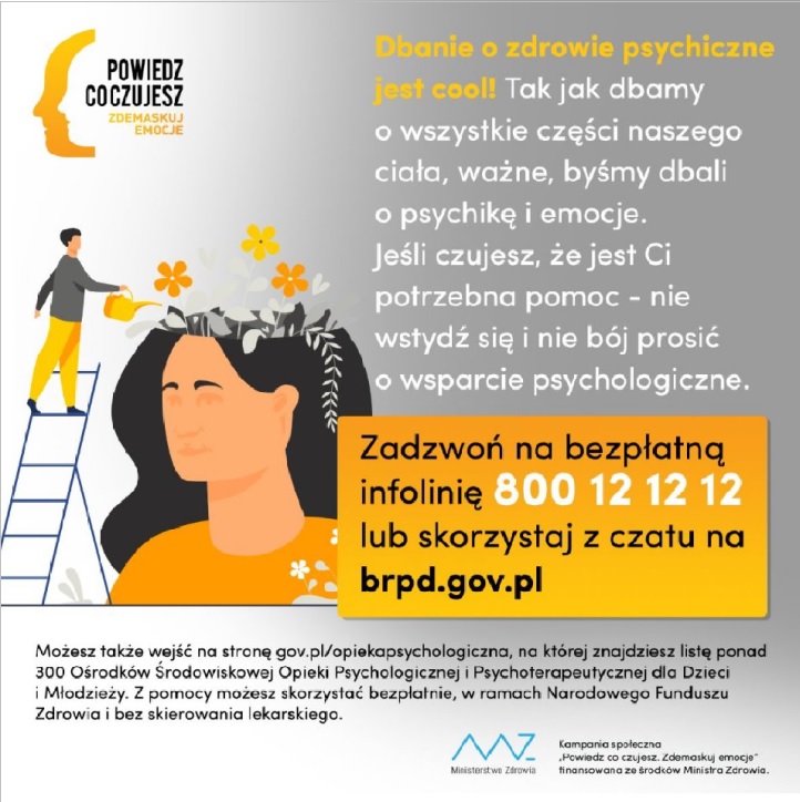 Powiedz co czujesz zdemaskuj emocje - grafika informacyjna