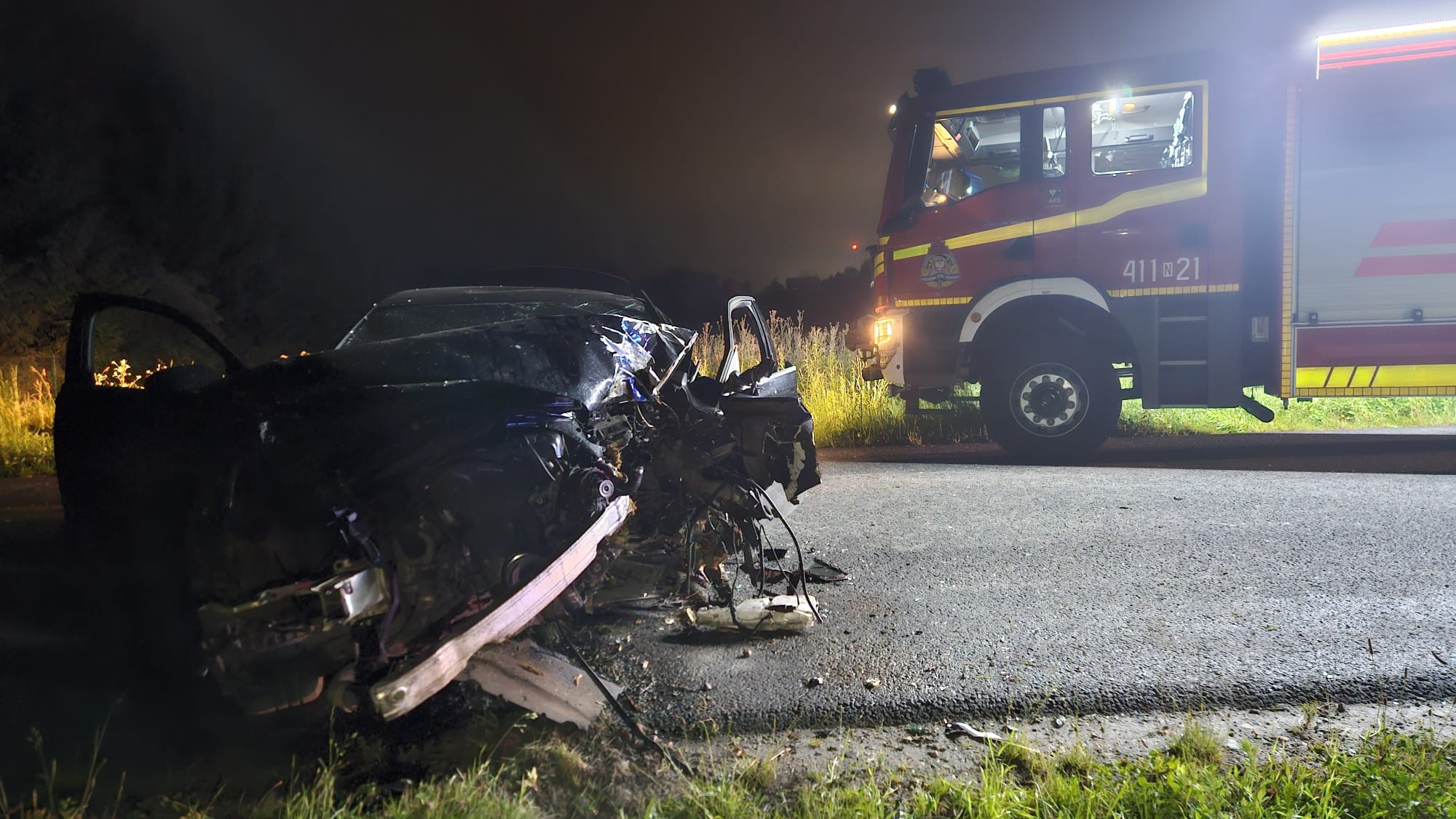 Nocny wypadek – gm. Braniewo