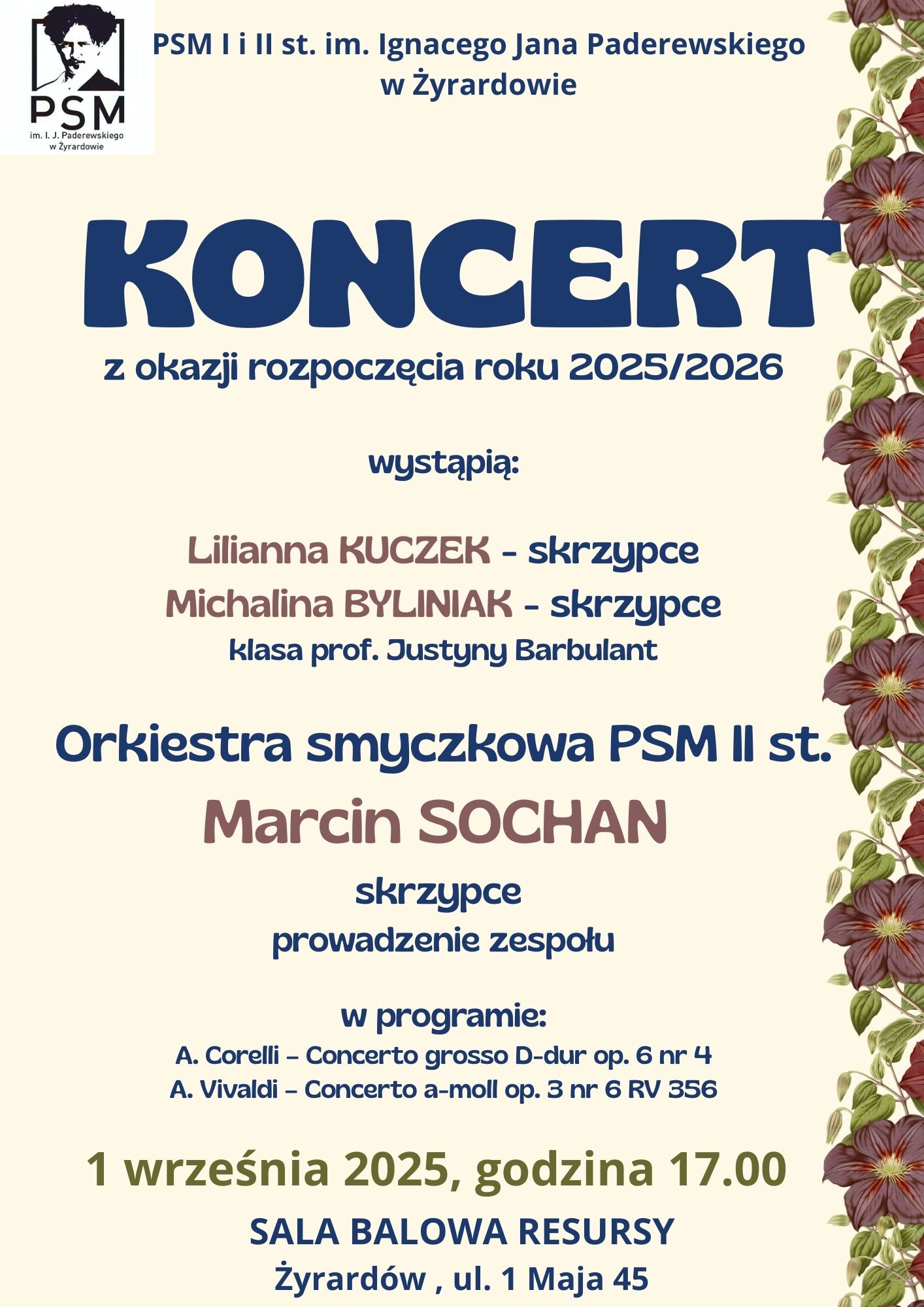 plakat koncert 