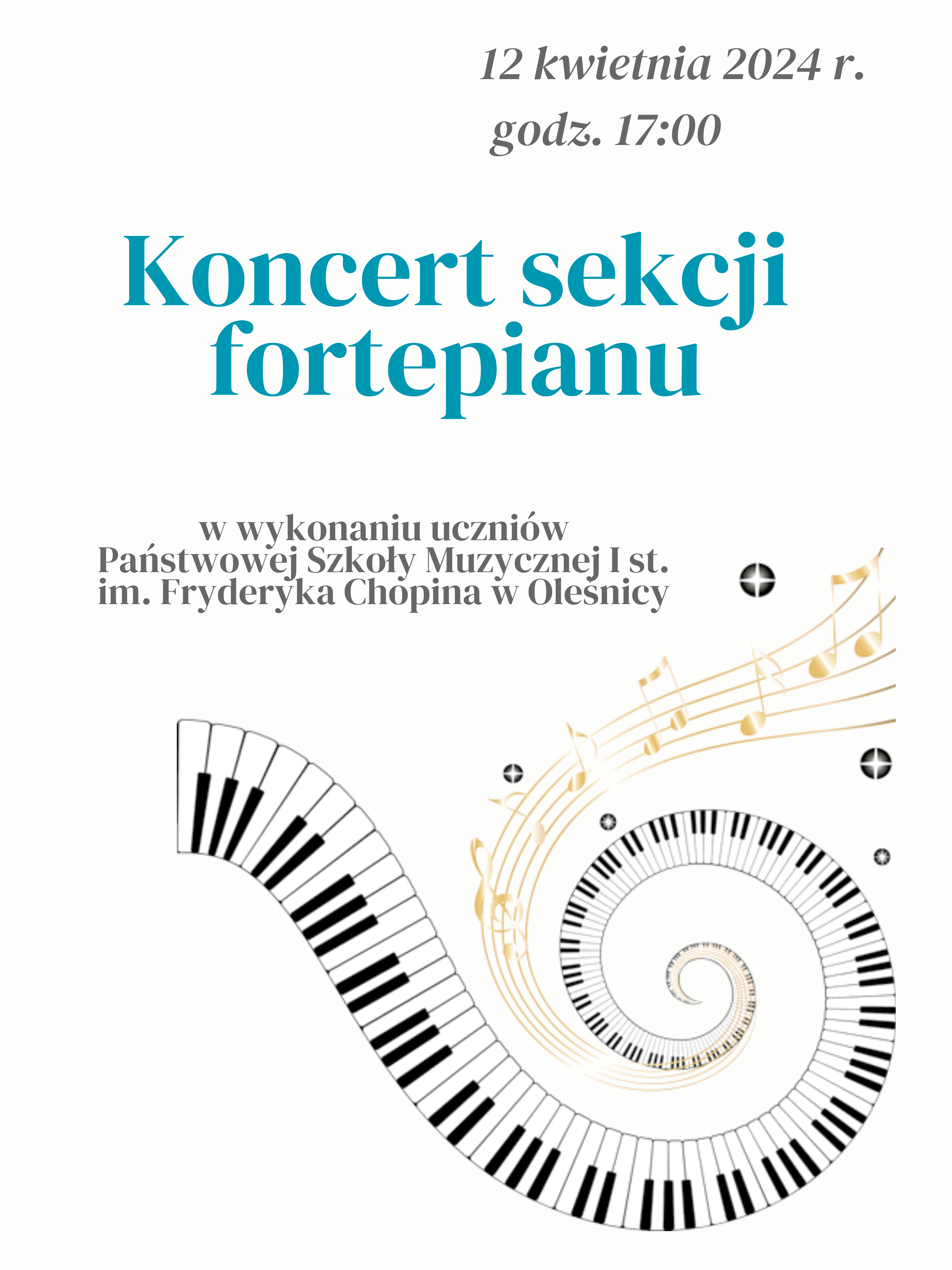 koncert sekcji fortepianu