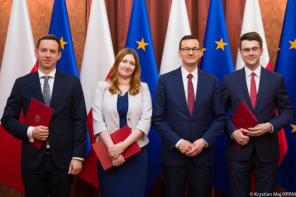 Wiceministrowie z premierem Mateusz Morawieckim.