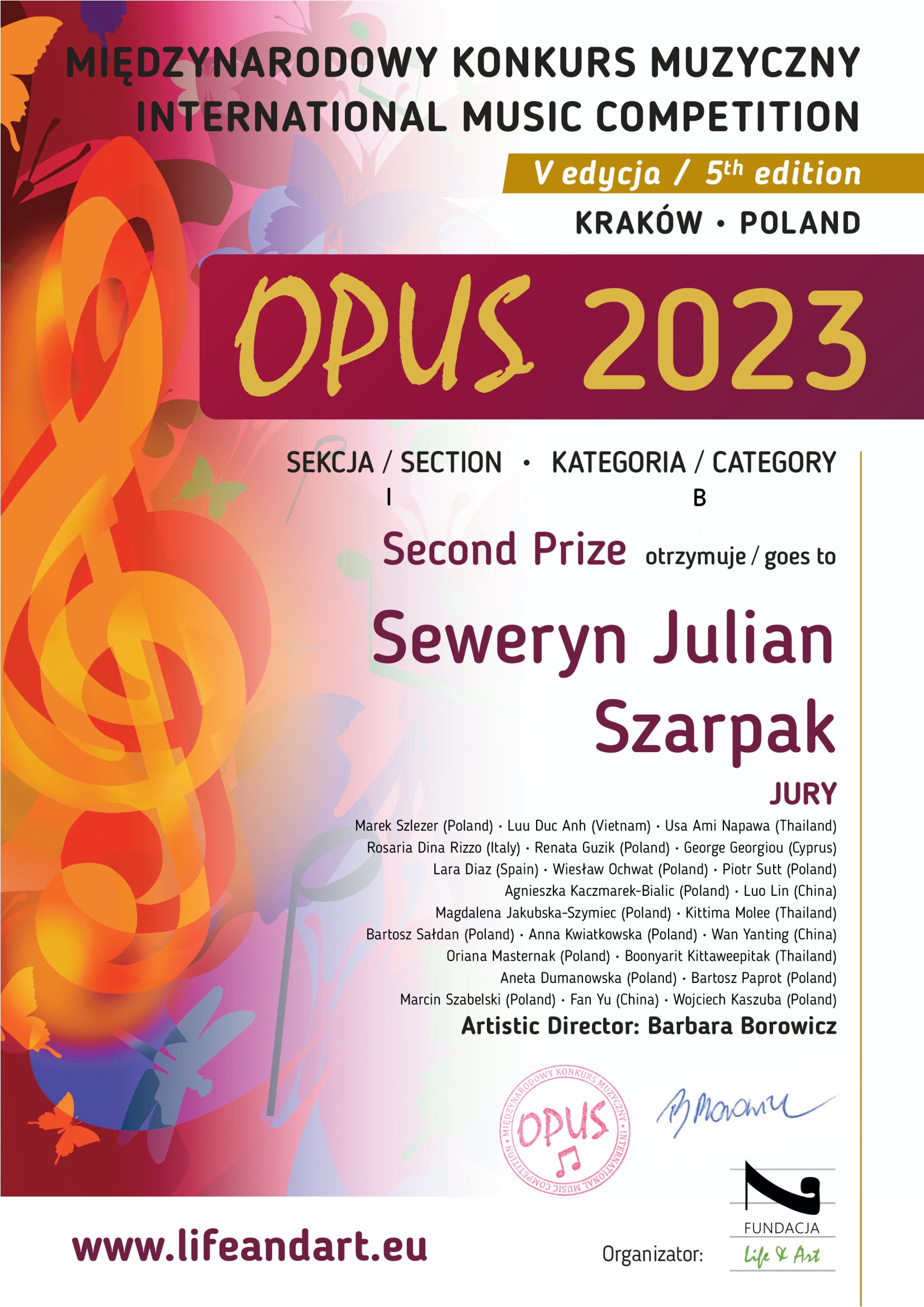 dyplom Seweryn Szarpak