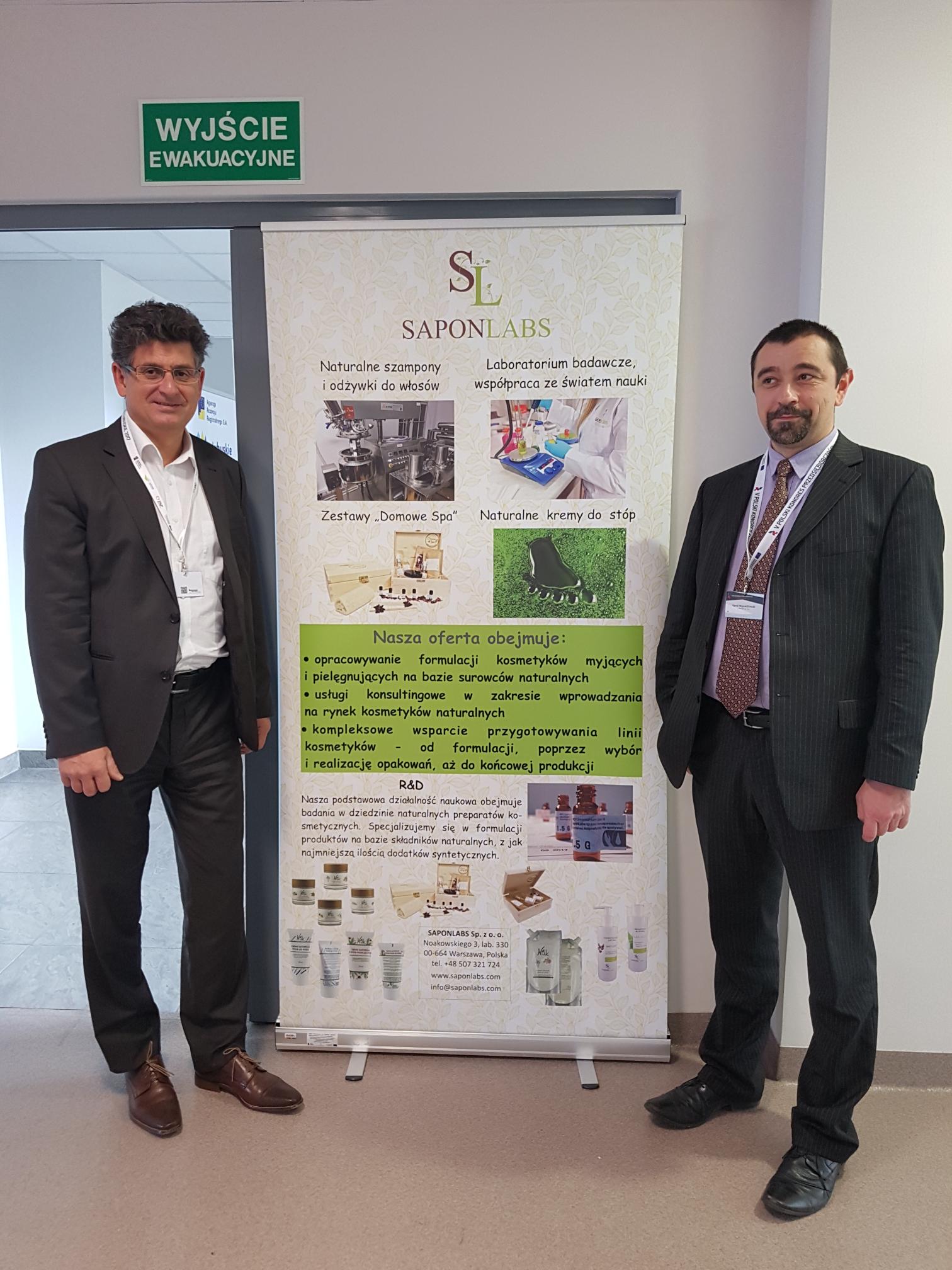 Założyciele SaponLabs: dr Marcin Brynda i prof. Kamil Wojciechowski