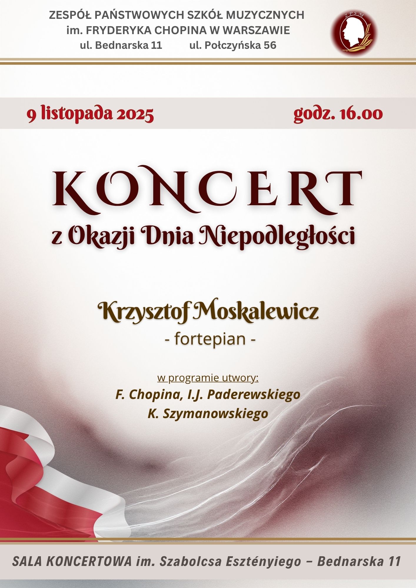 9.11.2025 - recital fortepianowy - Krzysztof Moskalewicz