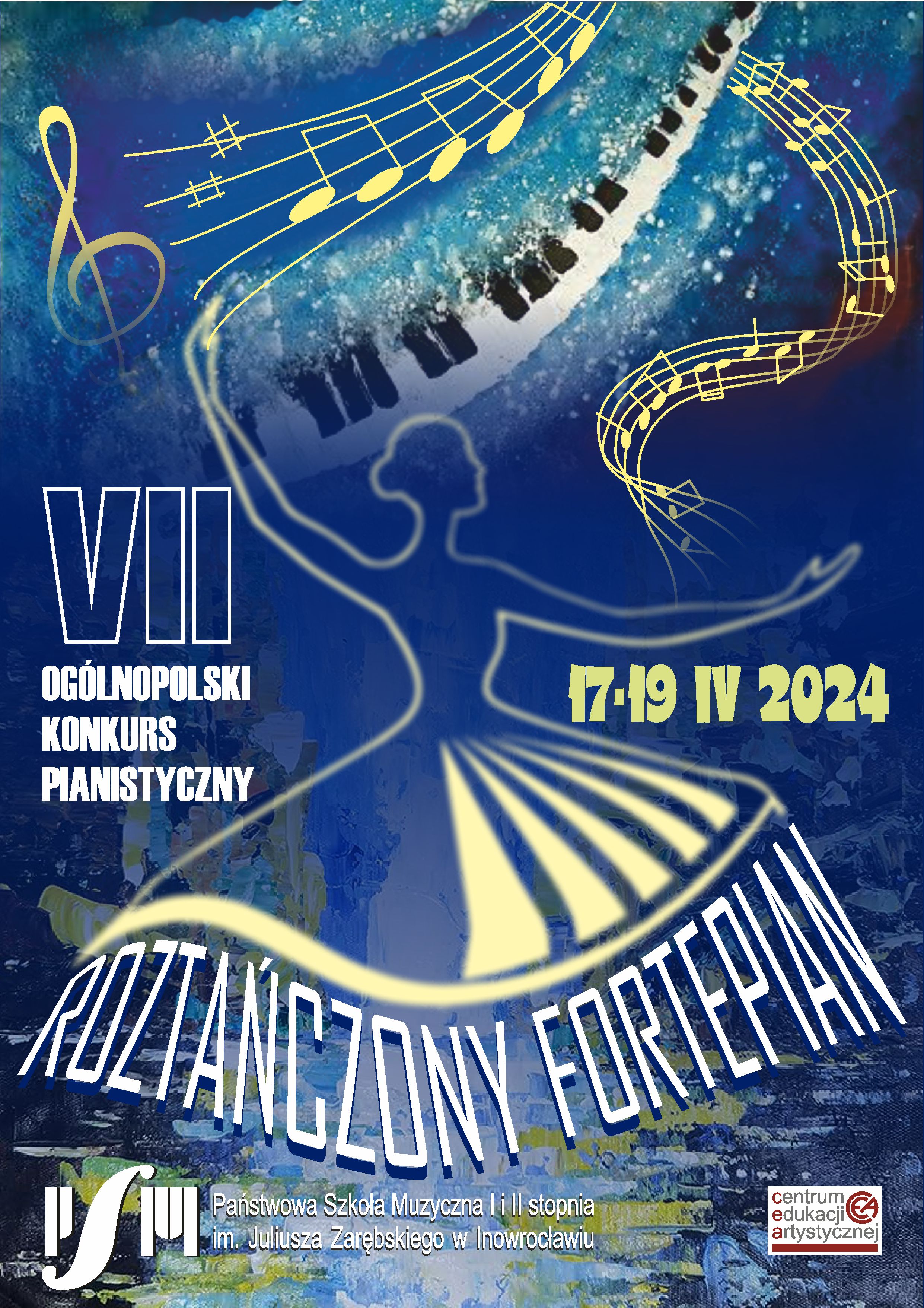 Plakat Roztańczony fortepian 2024