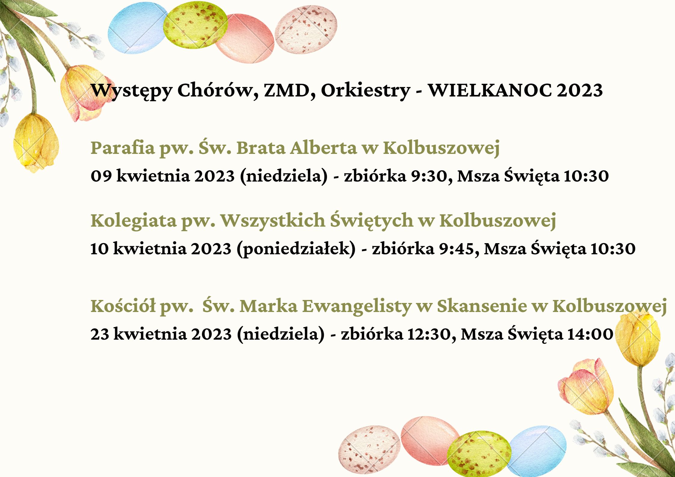 Występy Wielkanocne 2023