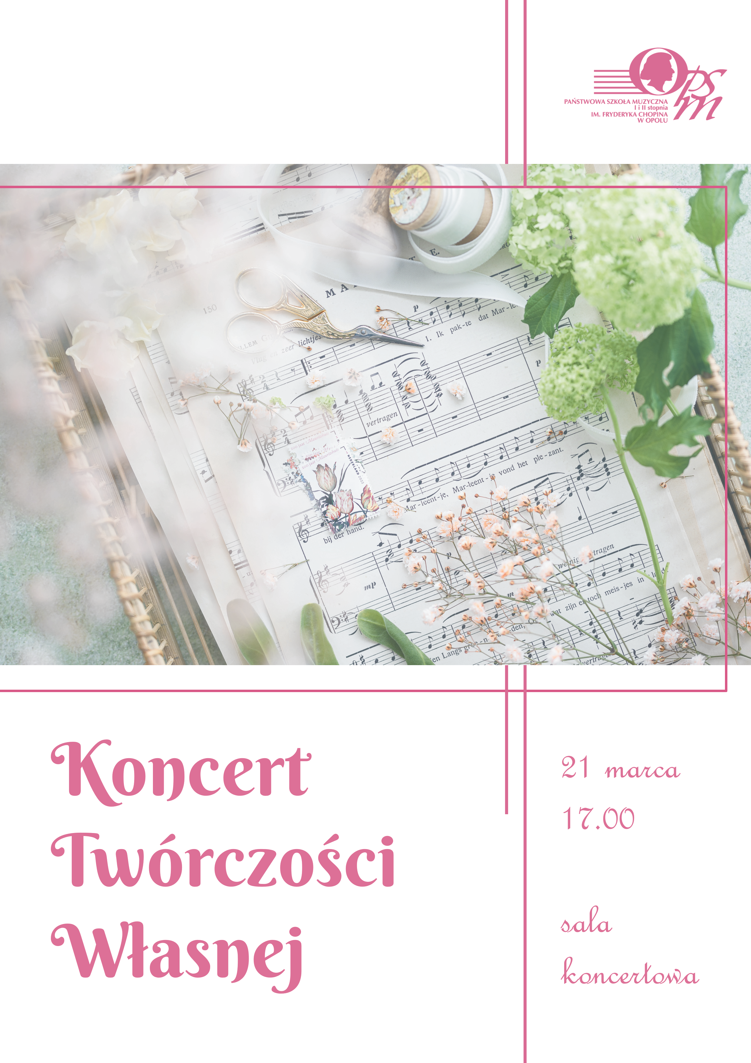 Plakat Koncertu twórczości wlasnej