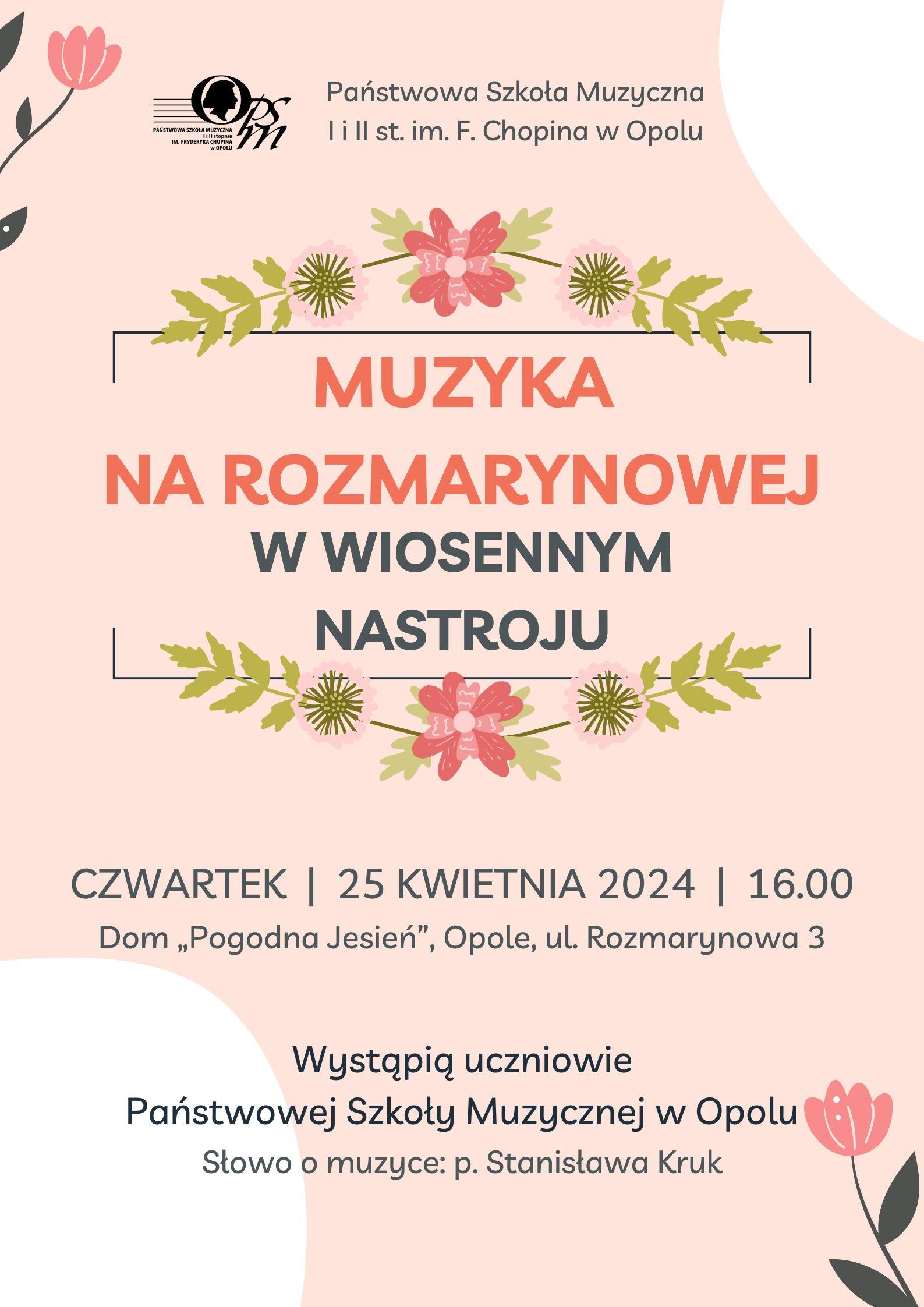 Muzyka na Rozmarynowej w wiosennym nastroju