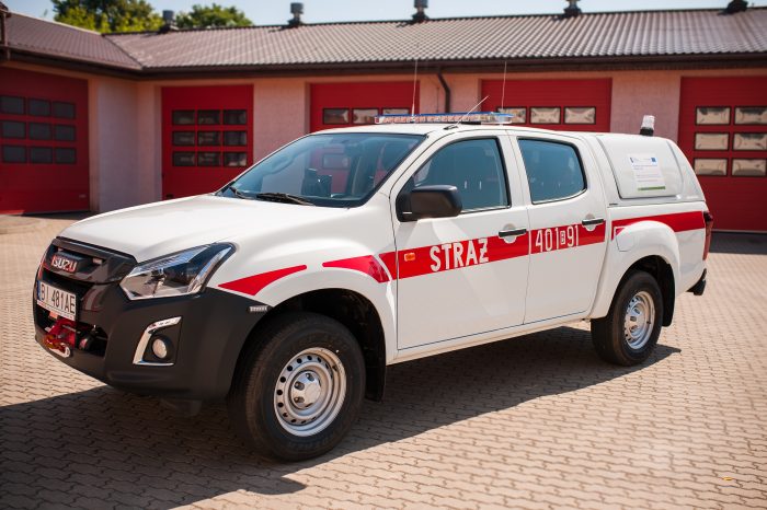 SLRR ISUZU D-Max z KP PSP w Augustowie