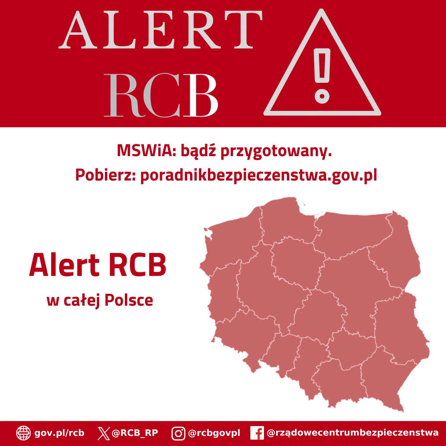Alert RCB 31 lipca