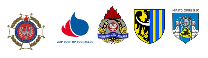 Loga organizatorów X Wojewódzkie Zawody Sportowo-Pożarnicze Młodzieżowych Drużyn Pożarniczych