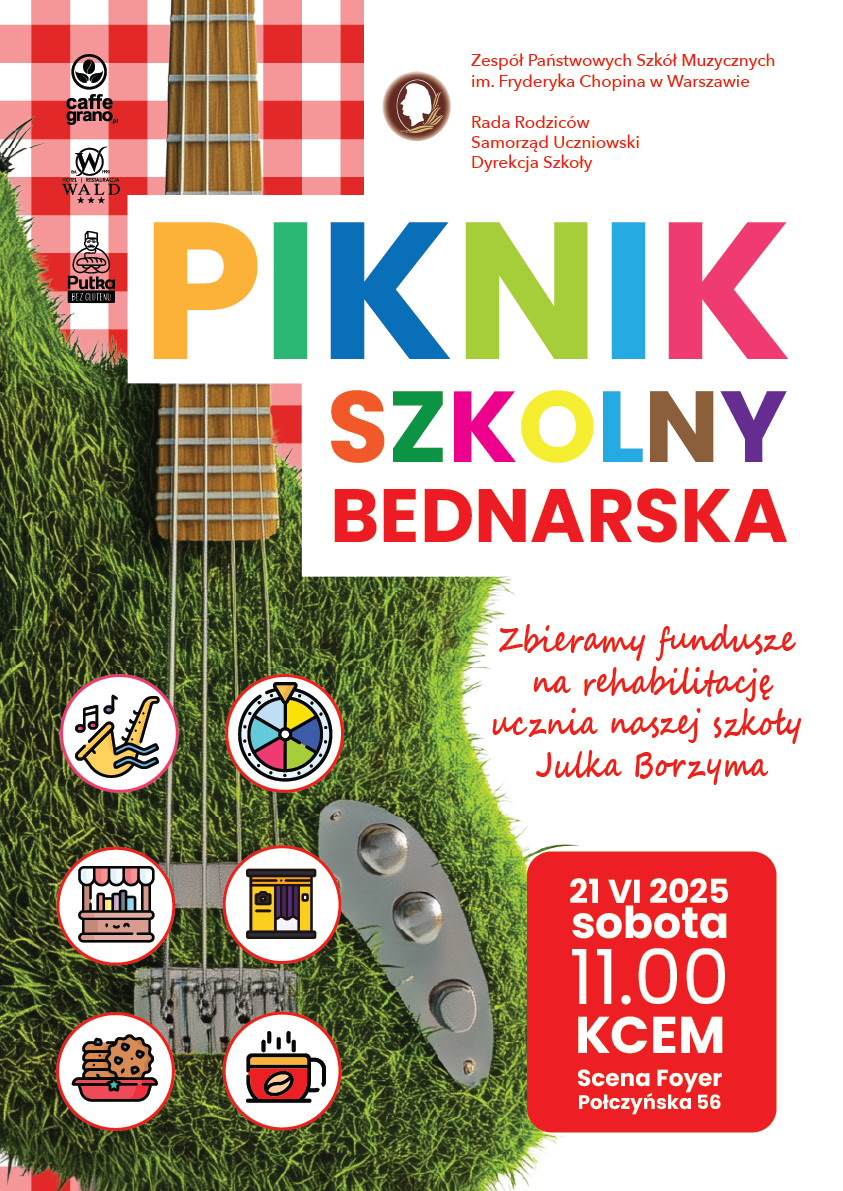 Afisz - Piknik Szkolny - 21 czerwca 2025, godz. 11.00