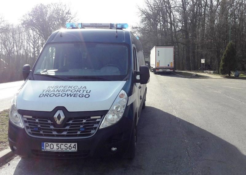 Zatrzymana ciężarówka bułgarskiego przewoźnika przez patrol wielkopolskiej ITD. 
