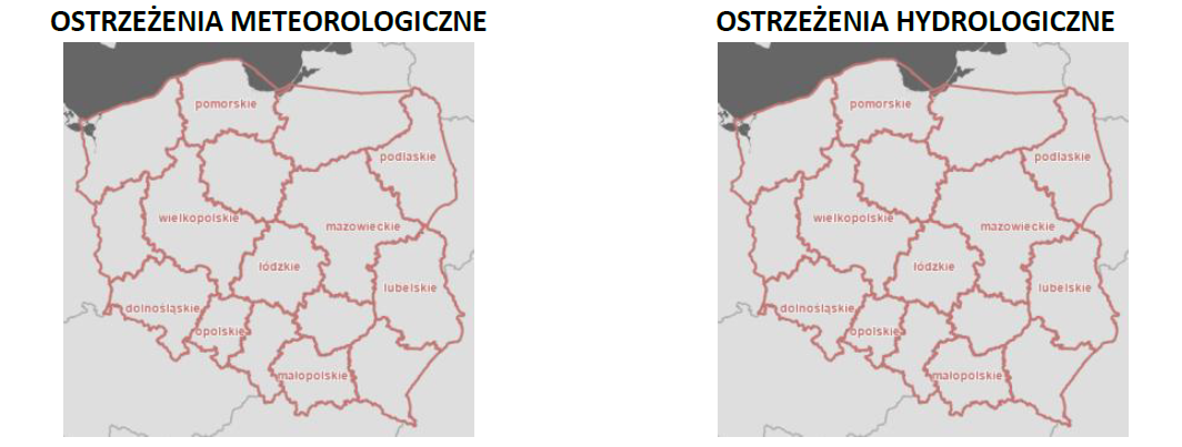 Mapa ostrzeżeń