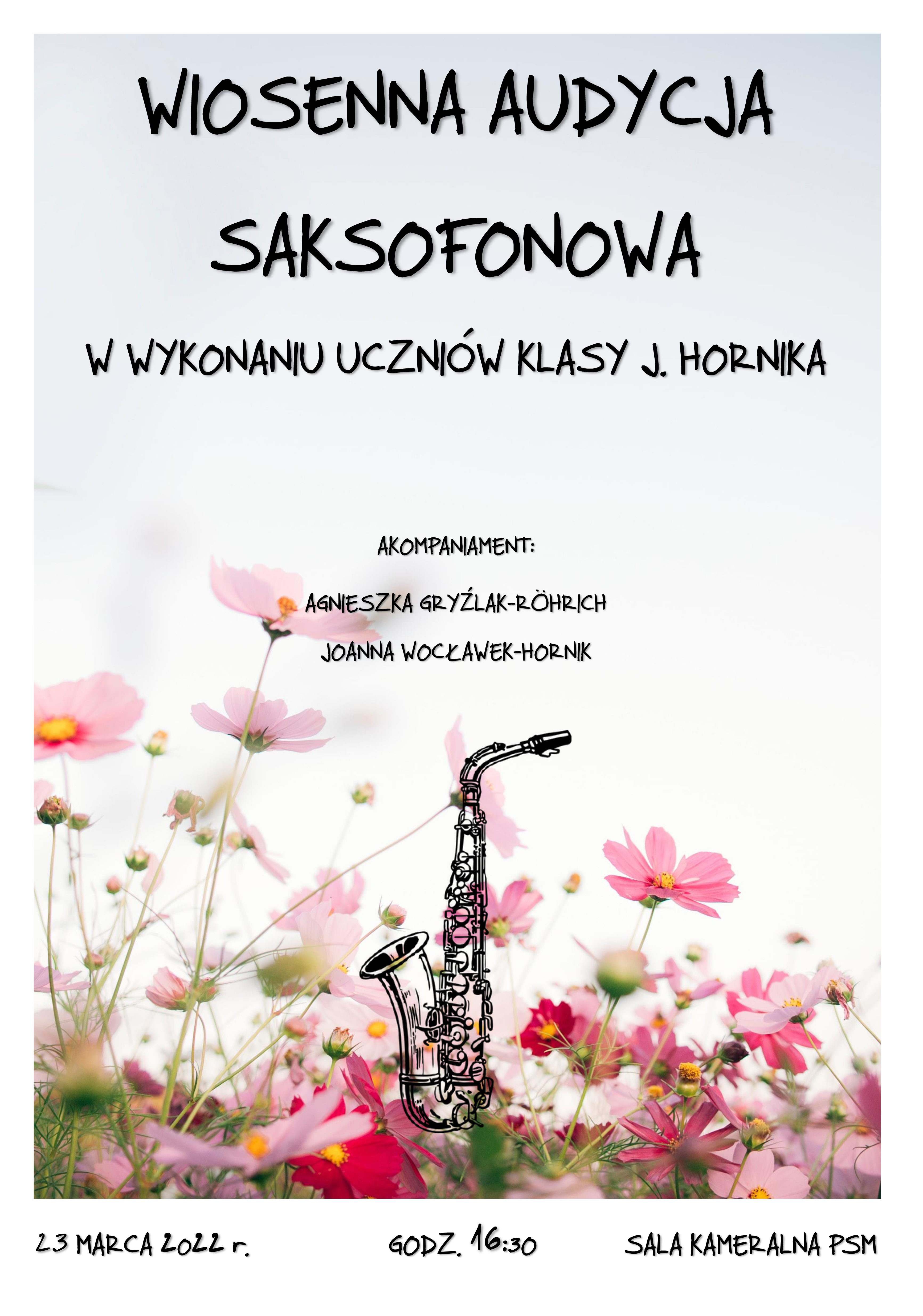 wiosennna audycja saksofonowa