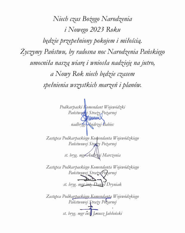 Życzenia z okazji Bożego Narodzenia i Nowego 2023 Roku 