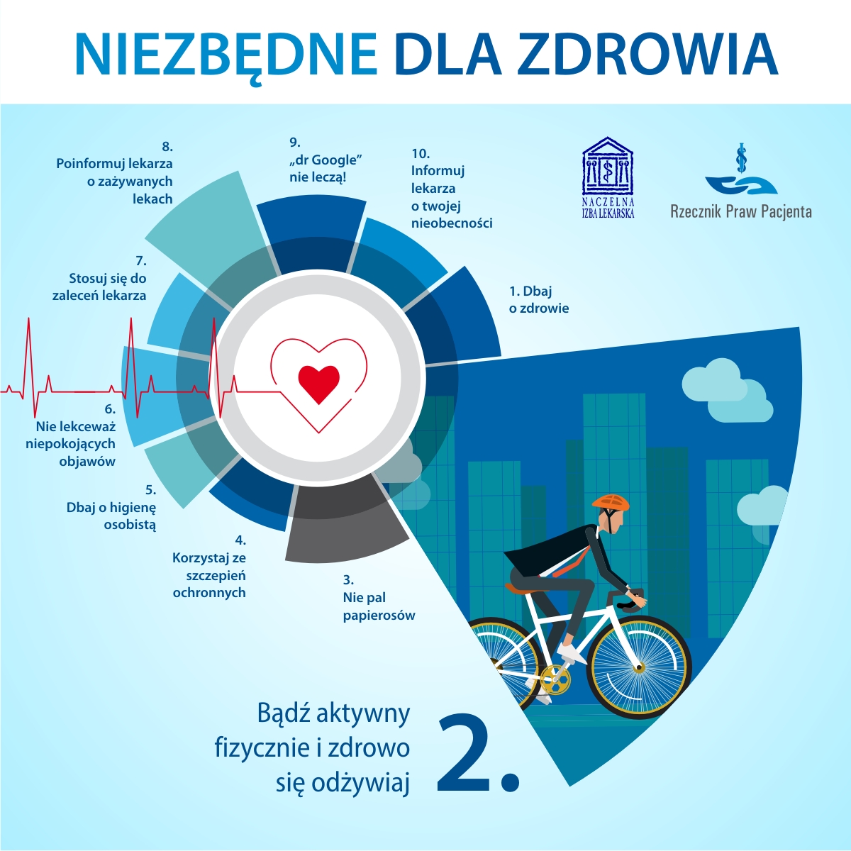 Bądź aktywny fizycznie i zdrowo się odżywiaj