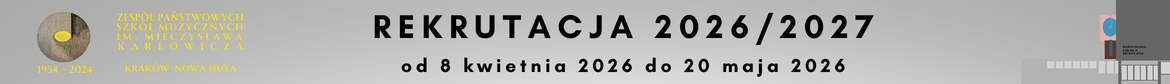 Baner promujący rekrutację do ZPSMuz