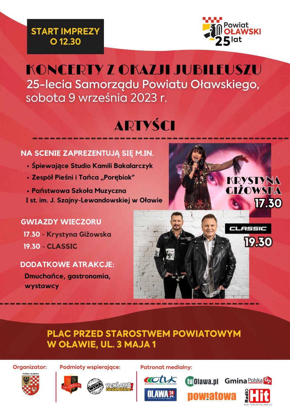 Plakat 25-lecia Powiatu