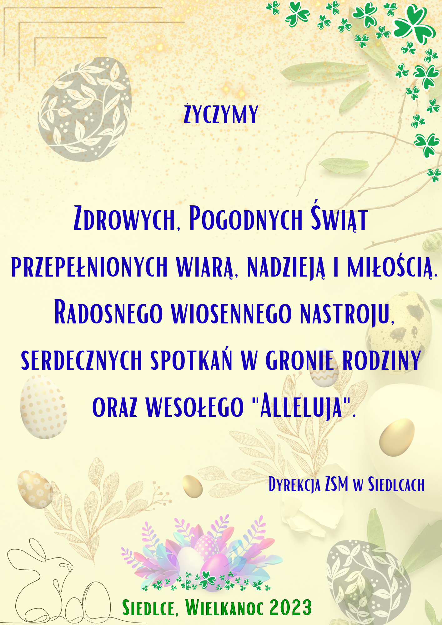 Życzenia z okazji Świąt Wielkanocnych